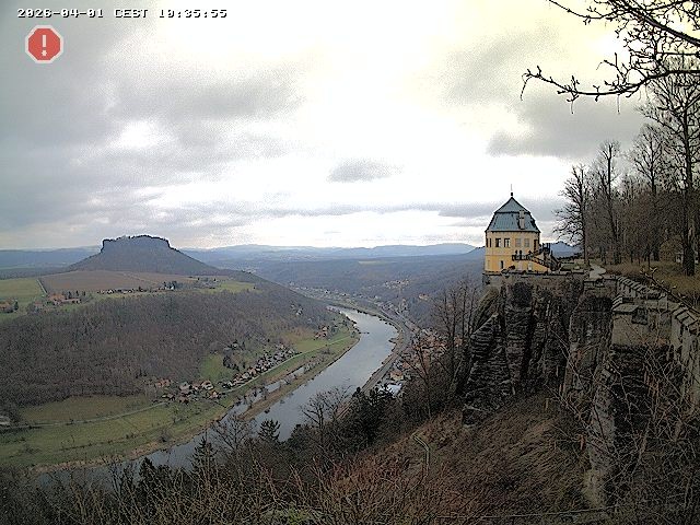 Archiv Foto Webcam Festung Königstein - Friedrichsburg