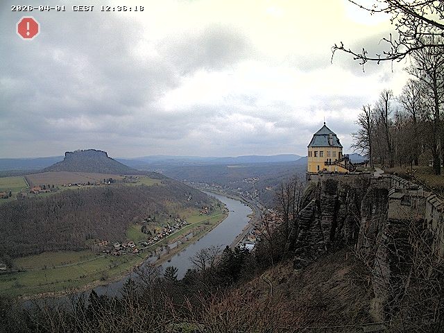 Archiv Foto Webcam Festung Königstein - Friedrichsburg