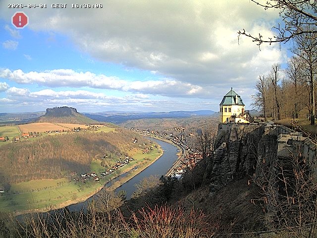 Archiv Foto Webcam Festung Königstein - Friedrichsburg