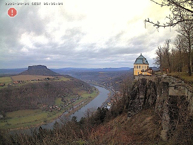 Archiv Foto Webcam Festung Königstein - Friedrichsburg