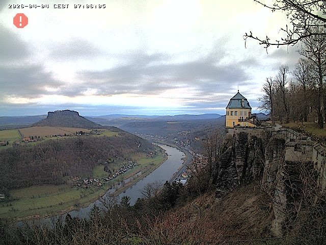 Archiv Foto Webcam Festung Königstein - Friedrichsburg