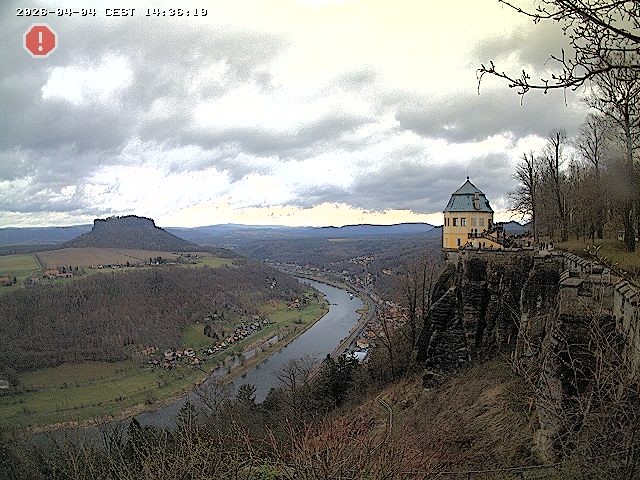 Archiv Foto Webcam Festung Königstein - Friedrichsburg