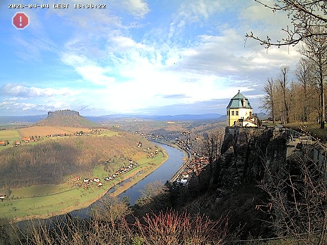Archiv Foto Webcam Festung Königstein - Friedrichsburg