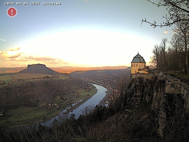 Archiv Foto Webcam Festung Königstein - Friedrichsburg