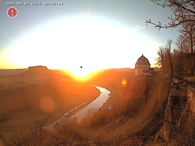 Archiv Foto Webcam Festung Königstein - Friedrichsburg