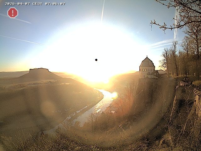 Archiv Foto Webcam Festung Königstein - Friedrichsburg