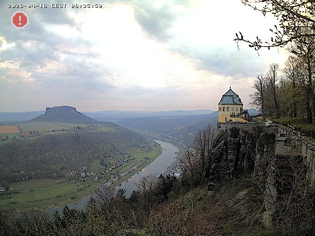 Archiv Foto Webcam Festung Königstein - Friedrichsburg