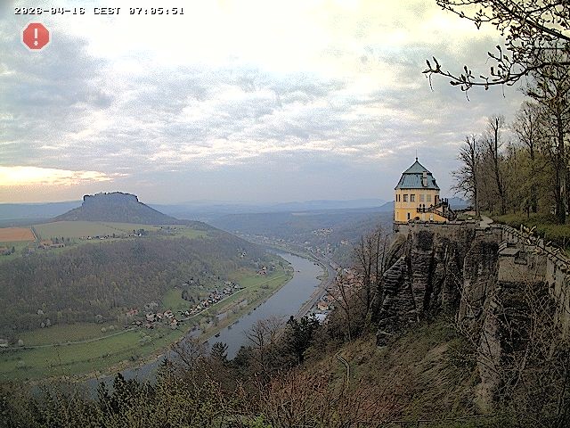 Archiv Foto Webcam Festung Königstein - Friedrichsburg