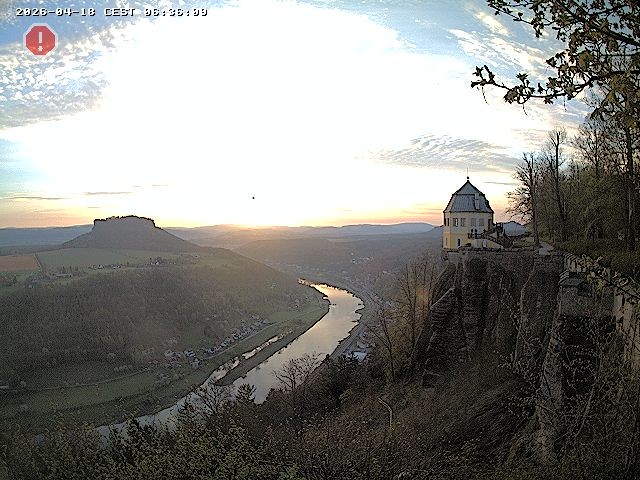 Archiv Foto Webcam Festung Königstein - Friedrichsburg