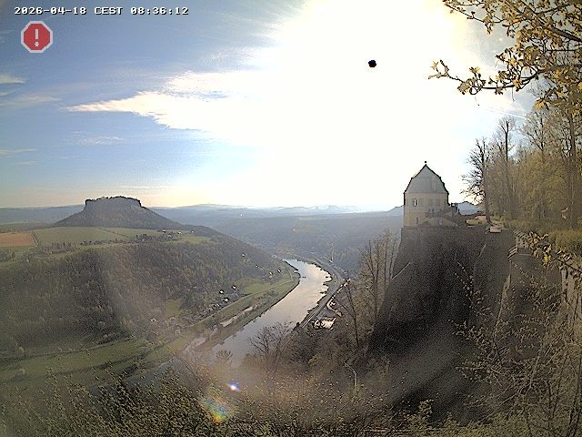 Archiv Foto Webcam Festung Königstein - Friedrichsburg