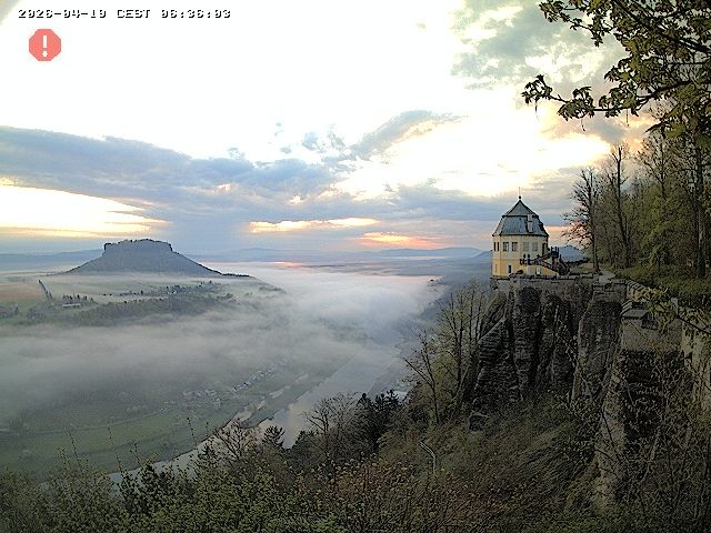 Archiv Foto Webcam Festung Königstein - Friedrichsburg