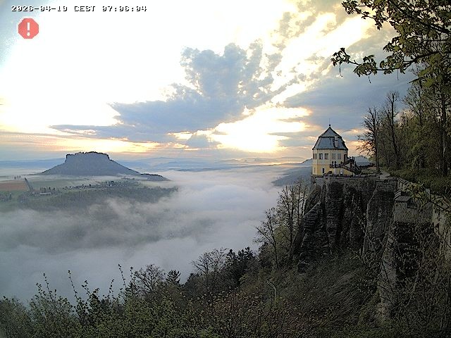 Archiv Foto Webcam Festung Königstein - Friedrichsburg