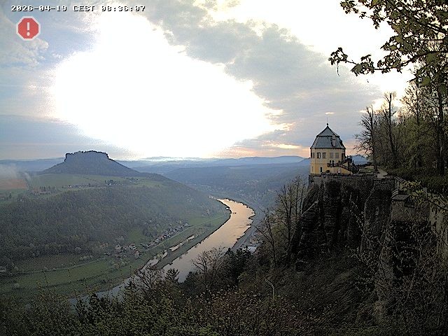 Archiv Foto Webcam Festung Königstein - Friedrichsburg