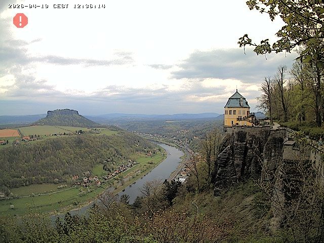 Archiv Foto Webcam Festung Königstein - Friedrichsburg