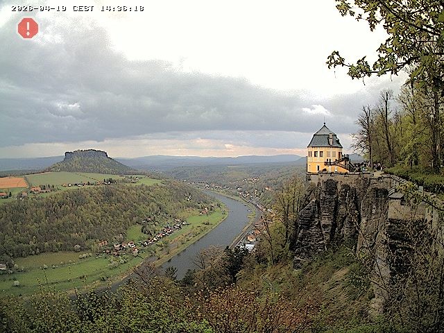 Archiv Foto Webcam Festung Königstein - Friedrichsburg