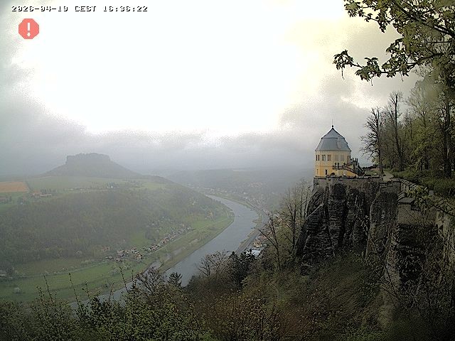Archiv Foto Webcam Festung Königstein - Friedrichsburg