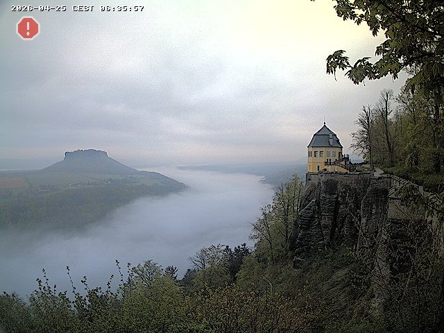 Archiv Foto Webcam Festung Königstein - Friedrichsburg