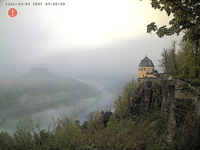 Archiv Foto Webcam Festung Königstein - Friedrichsburg