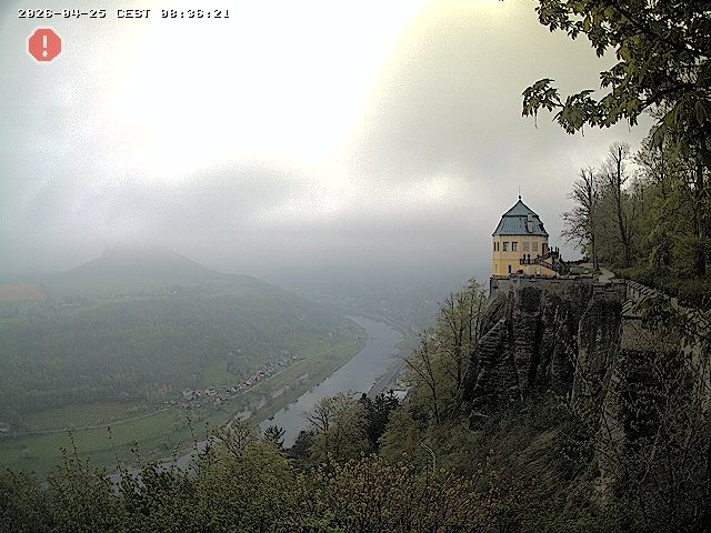 Archiv Foto Webcam Festung Königstein - Friedrichsburg