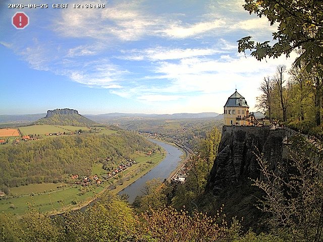 Archiv Foto Webcam Festung Königstein - Friedrichsburg