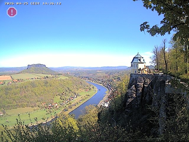 Archiv Foto Webcam Festung Königstein - Friedrichsburg