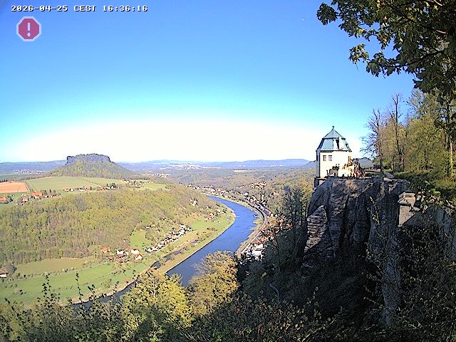 Archiv Foto Webcam Festung Königstein - Friedrichsburg