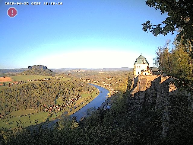 Archiv Foto Webcam Festung Königstein - Friedrichsburg