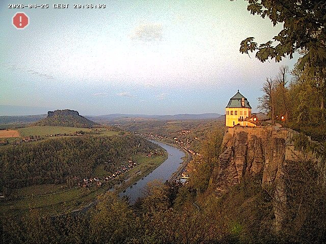 Archiv Foto Webcam Festung Königstein - Friedrichsburg