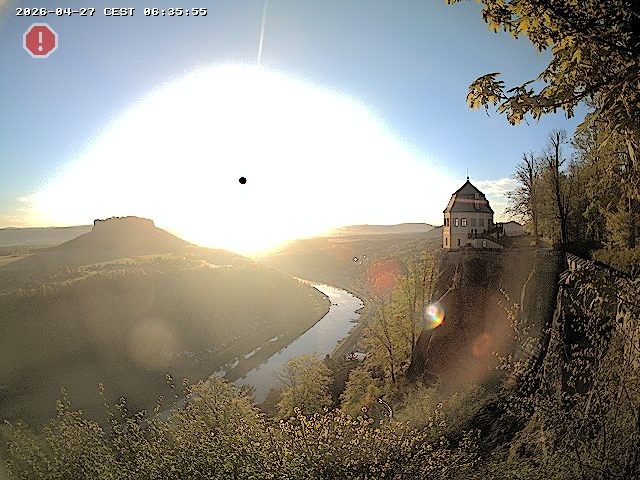 Archiv Foto Webcam Festung Königstein - Friedrichsburg