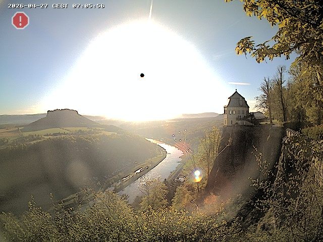Archiv Foto Webcam Festung Königstein - Friedrichsburg