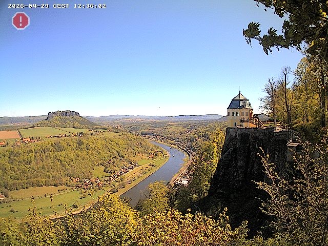 Archiv Foto Webcam Festung Königstein - Friedrichsburg