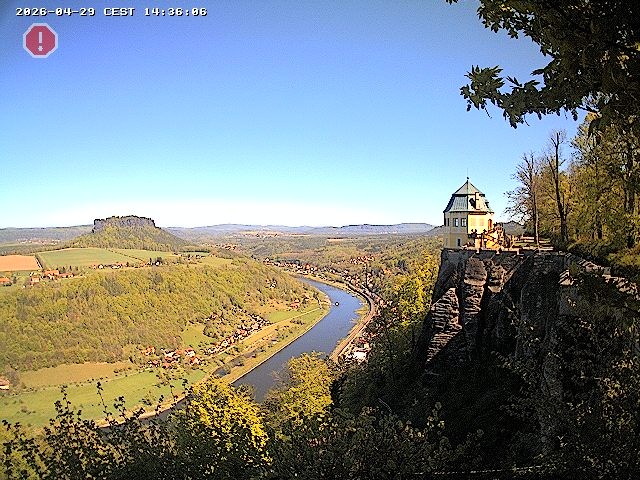 Archiv Foto Webcam Festung Königstein - Friedrichsburg