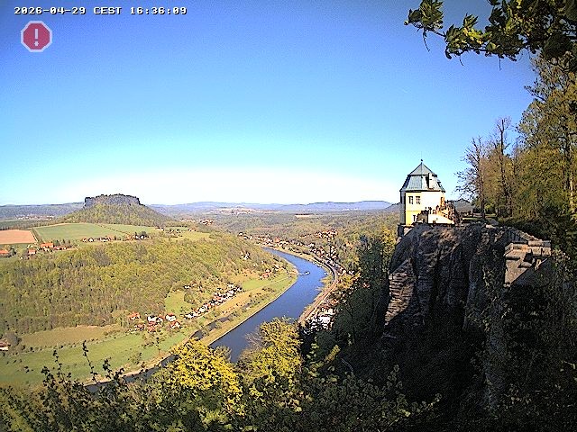 Archiv Foto Webcam Festung Königstein - Friedrichsburg
