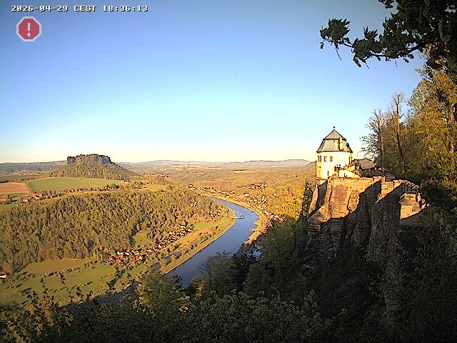 Archiv Foto Webcam Festung Königstein - Friedrichsburg