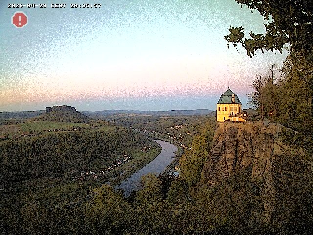 Archiv Foto Webcam Festung Königstein - Friedrichsburg