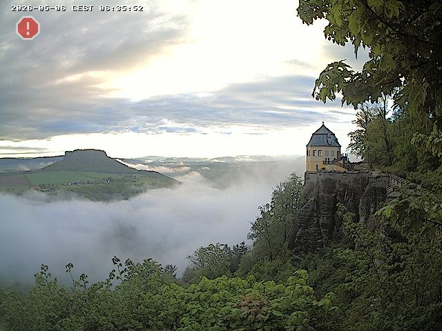 Archiv Foto Webcam Festung Königstein - Friedrichsburg