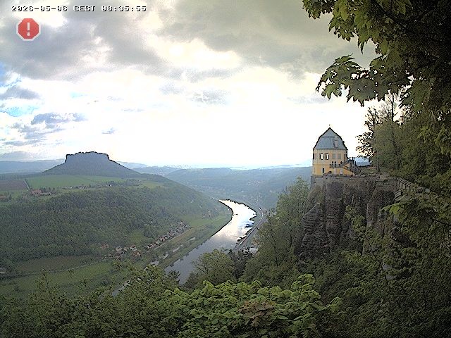 Archiv Foto Webcam Festung Königstein - Friedrichsburg