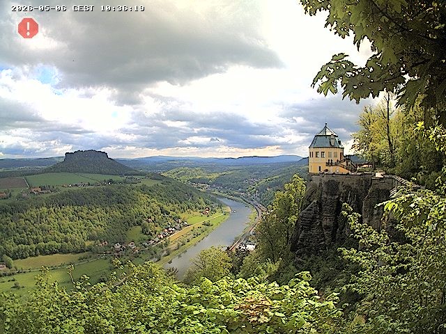 Archiv Foto Webcam Festung Königstein - Friedrichsburg
