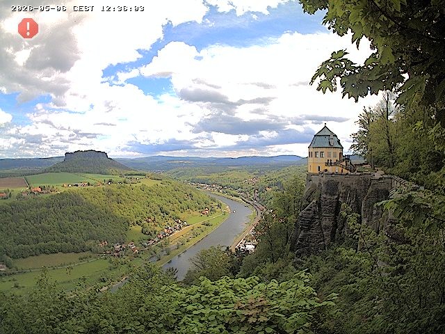 Archiv Foto Webcam Festung Königstein - Friedrichsburg