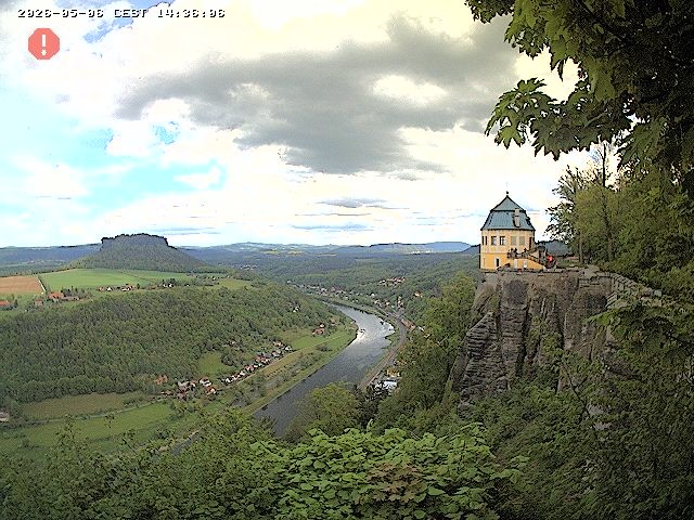 Archiv Foto Webcam Festung Königstein - Friedrichsburg
