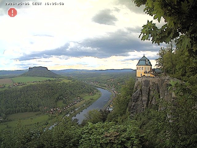 Archiv Foto Webcam Festung Königstein - Friedrichsburg