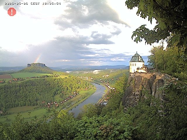 Archiv Foto Webcam Festung Königstein - Friedrichsburg