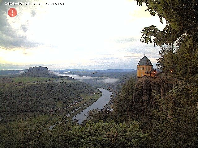 Archiv Foto Webcam Festung Königstein - Friedrichsburg