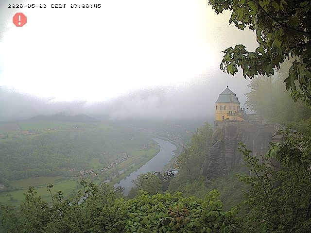 Archiv Foto Webcam Festung Königstein - Friedrichsburg