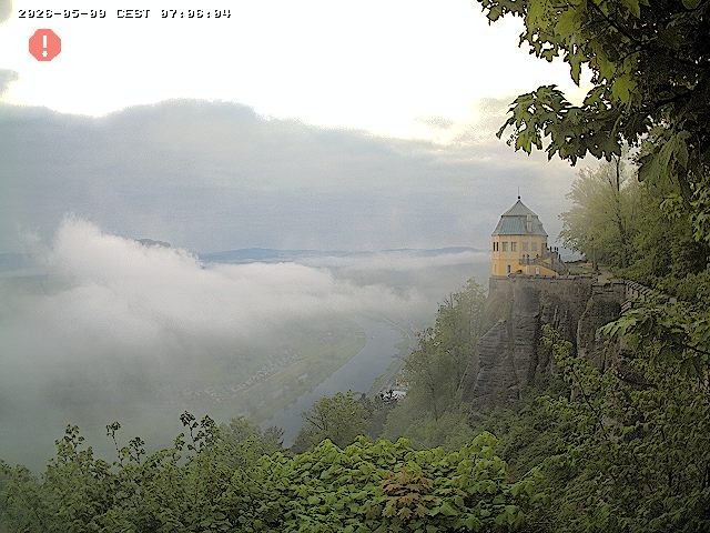 Archiv Foto Webcam Festung Königstein - Friedrichsburg