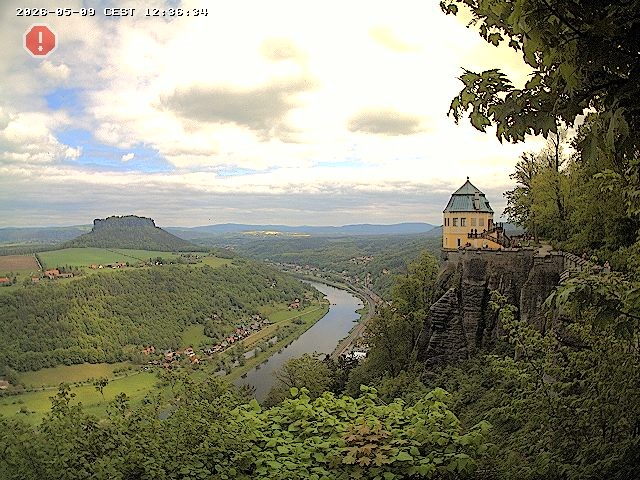 Archiv Foto Webcam Festung Königstein - Friedrichsburg
