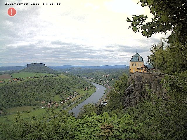 Archiv Foto Webcam Festung Königstein - Friedrichsburg