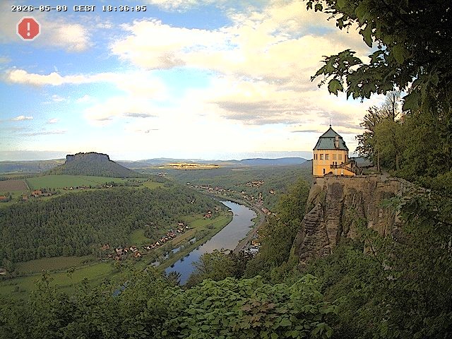 Archiv Foto Webcam Festung Königstein - Friedrichsburg