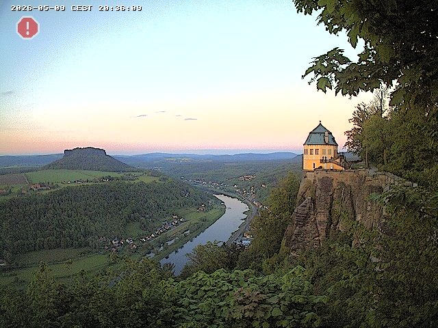 Archiv Foto Webcam Festung Königstein - Friedrichsburg