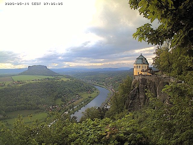 Archiv Foto Webcam Festung Königstein - Friedrichsburg